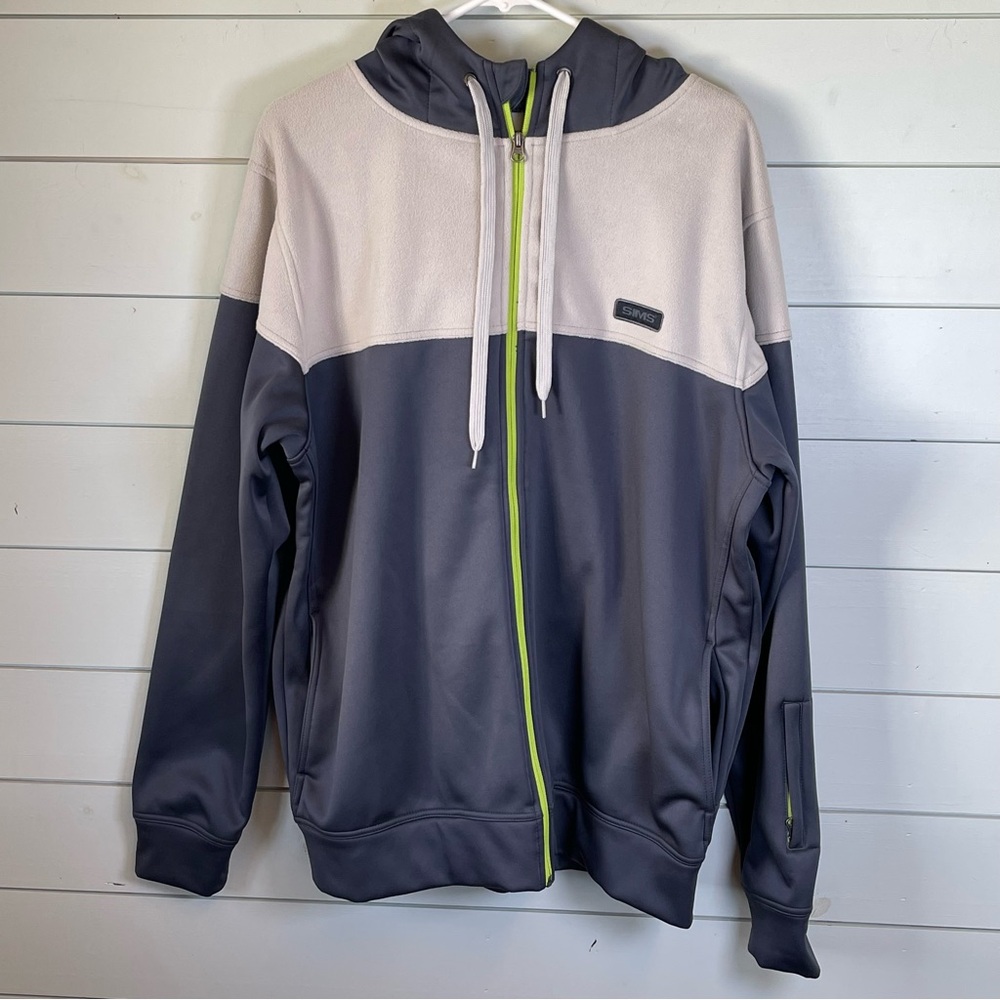 SIMS full zip snowboarding jacket blue and‎ gray men’s size large